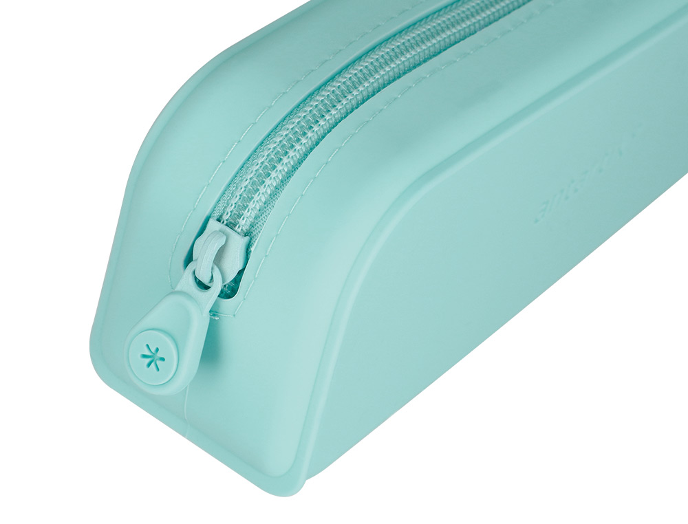 FOURRE-TOUT ANTARTIK RECTANGULAIRE 1 COMPARTIMENT  EN SILICONE MODELE PRISMA     185X50X75MM COLORIS VERT