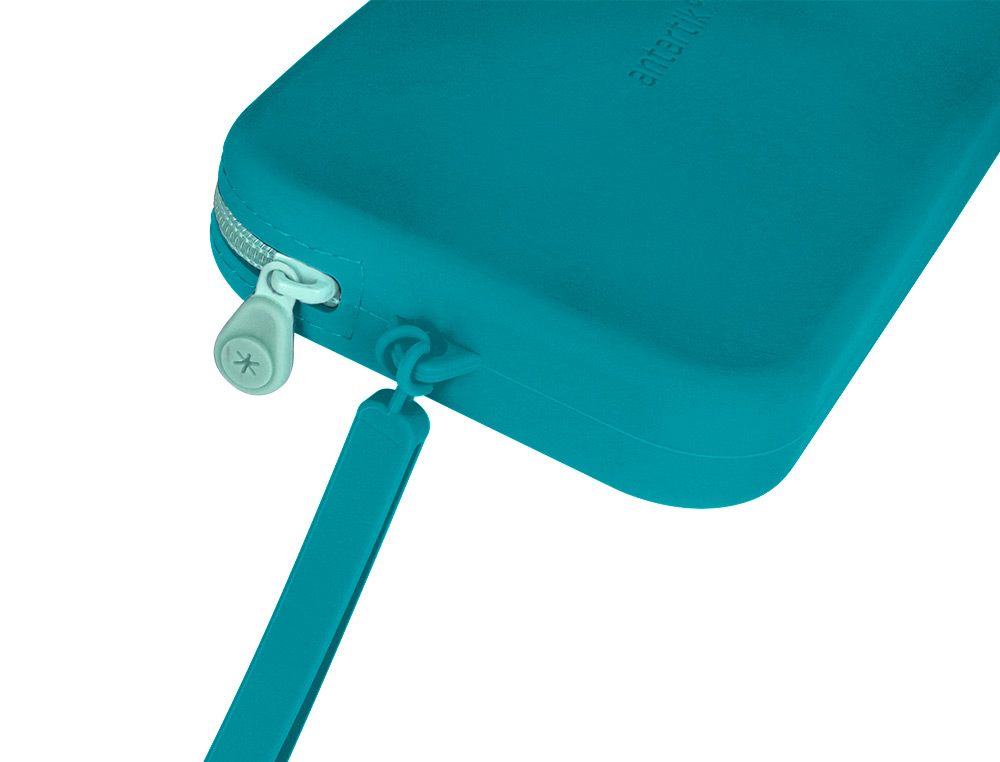 FOURRE-TOUT ANTARTIK PLAT EN SILICONE MODELE TROPICAL DIVE 190X120X25MM COLORIS          TURQUOISE