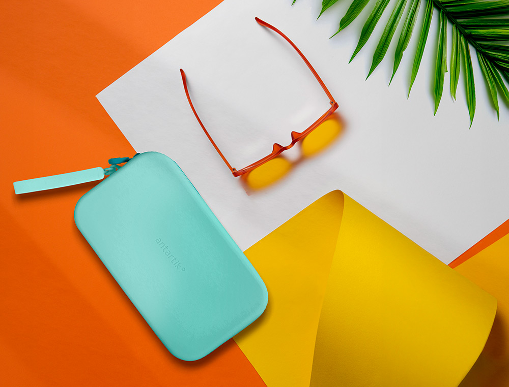 FOURRE-TOUT ANTARTIK PLAT EN SILICONE MODELE TROPICAL DIVE 190X120X25MM COLORIS VERT     MENTHE