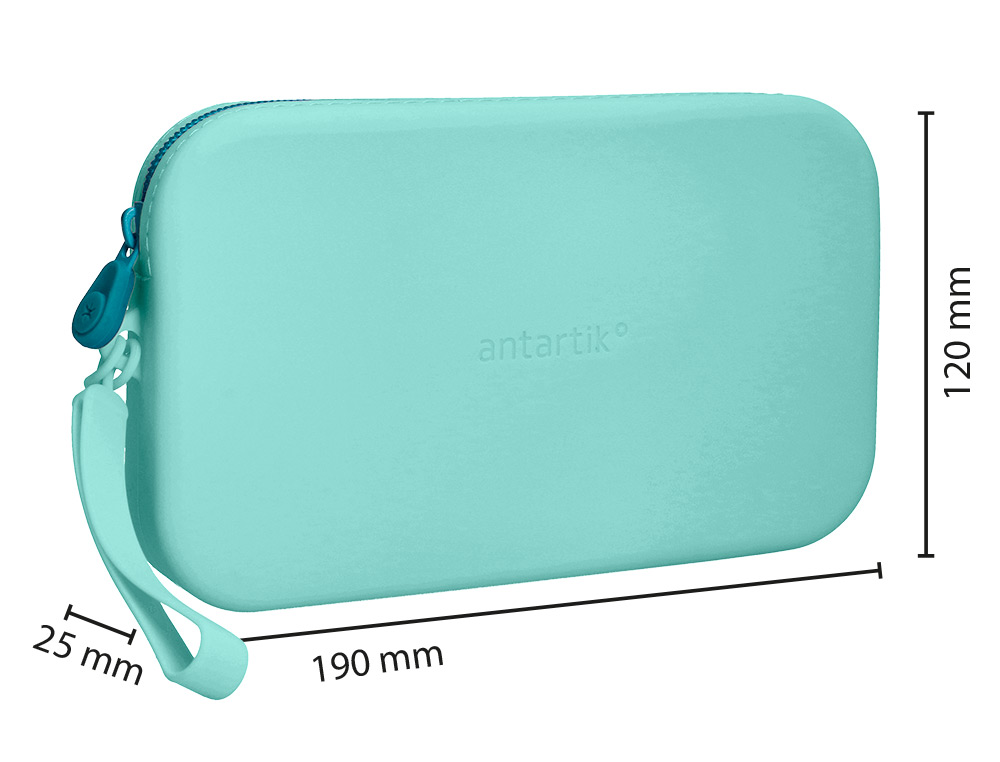 FOURRE-TOUT ANTARTIK PLAT EN SILICONE MODELE TROPICAL DIVE 190X120X25MM COLORIS VERT     MENTHE