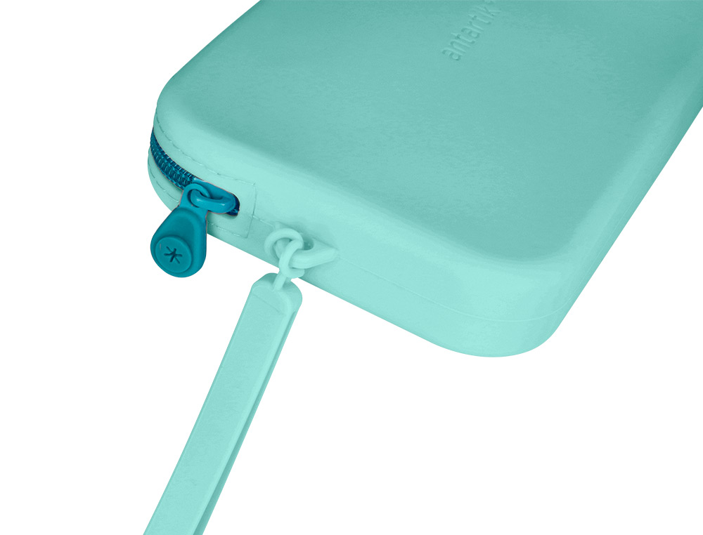 FOURRE-TOUT ANTARTIK PLAT EN SILICONE MODELE TROPICAL DIVE 190X120X25MM COLORIS VERT     MENTHE