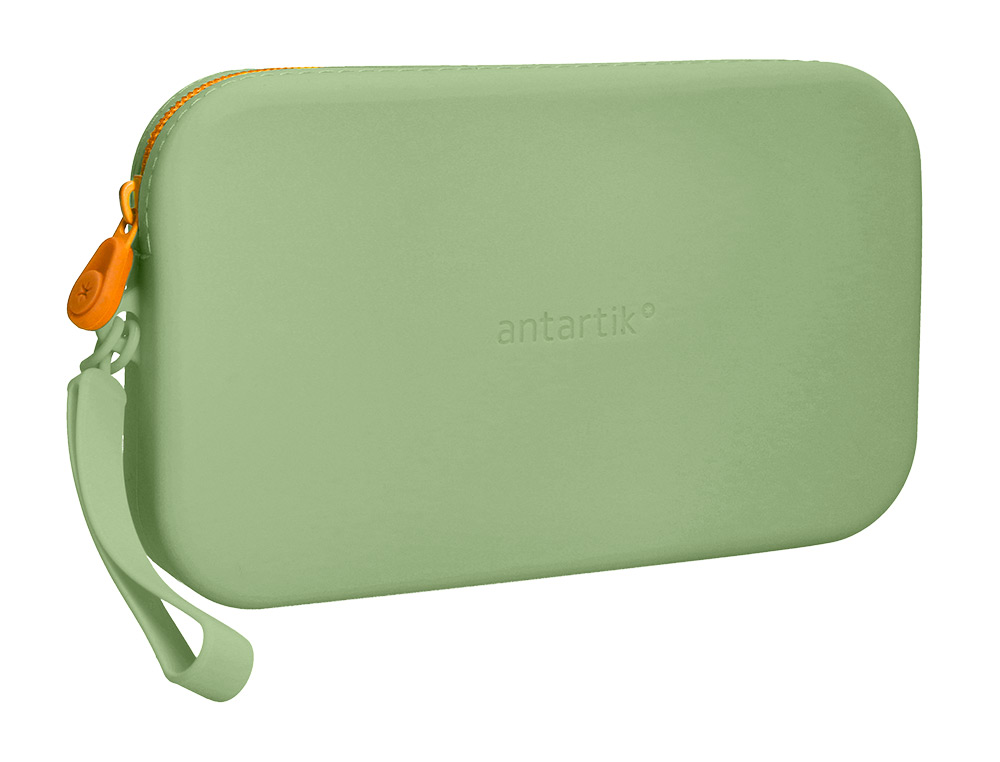 FOURRE-TOUT ANTARTIK PLAT EN SILICONE MODELE TROPICAL DIVE 190X120X25MM COLORIS VERT AMANDE