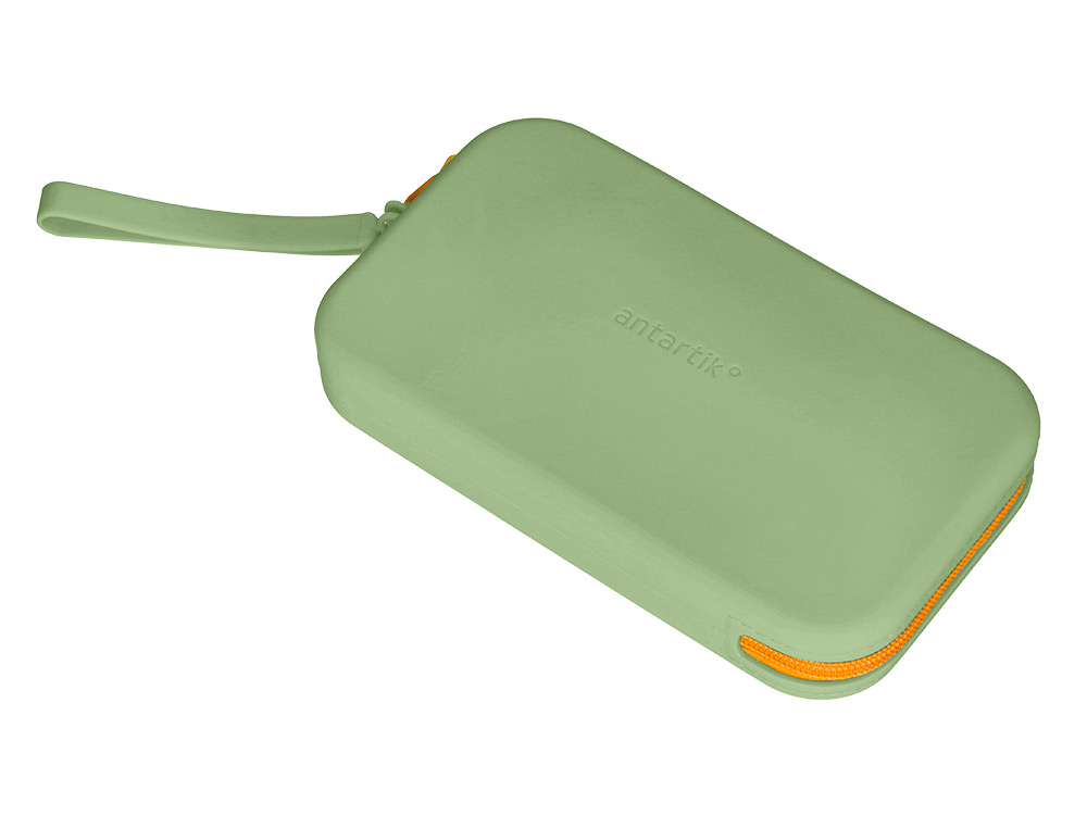 FOURRE-TOUT ANTARTIK PLAT EN SILICONE MODELE TROPICAL DIVE 190X120X25MM COLORIS VERT AMANDE