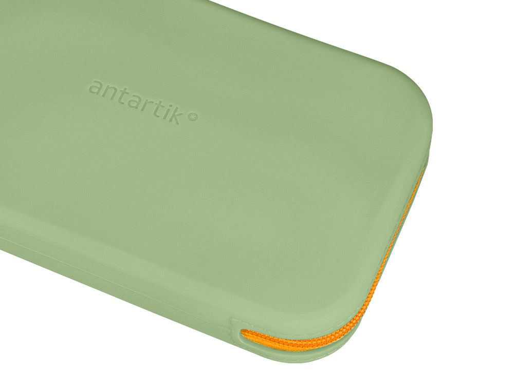 FOURRE-TOUT ANTARTIK PLAT EN SILICONE MODELE TROPICAL DIVE 190X120X25MM COLORIS VERT AMANDE