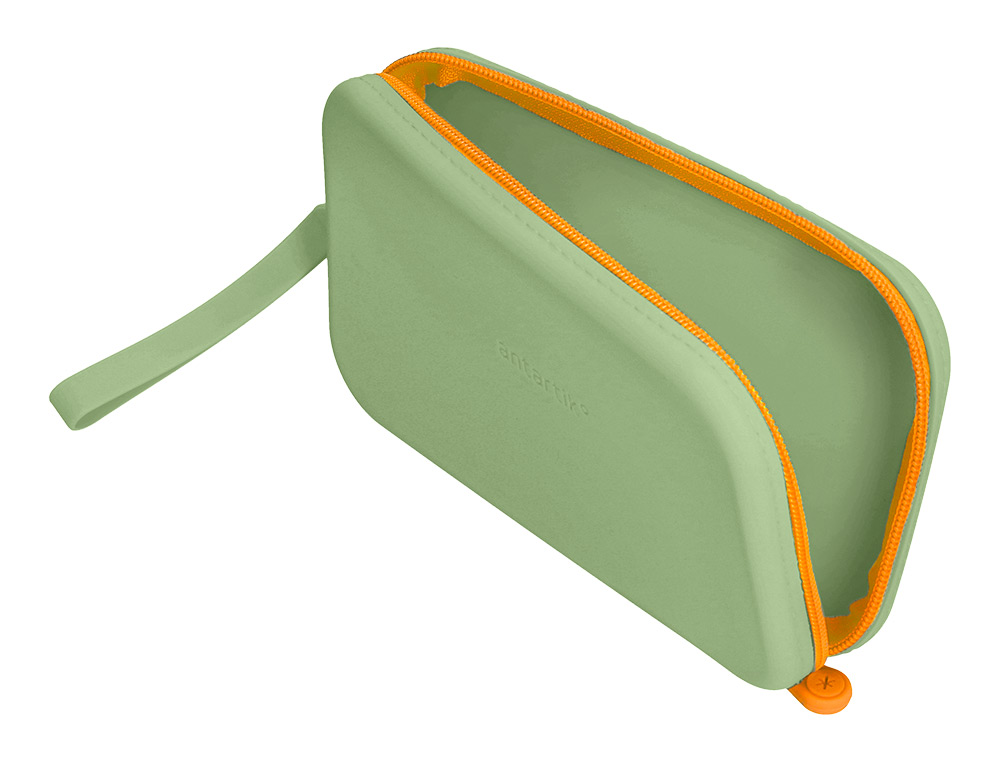 FOURRE-TOUT ANTARTIK PLAT EN SILICONE MODELE TROPICAL DIVE 190X120X25MM COLORIS VERT AMANDE