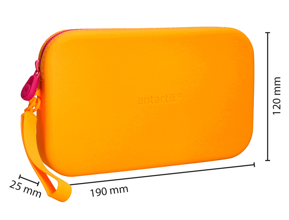 FOURRE-TOUT ANTARTIK PLAT EN SILICONE MODELE TROPICAL DIVE 190X120X25MM COLORIS ORANGE