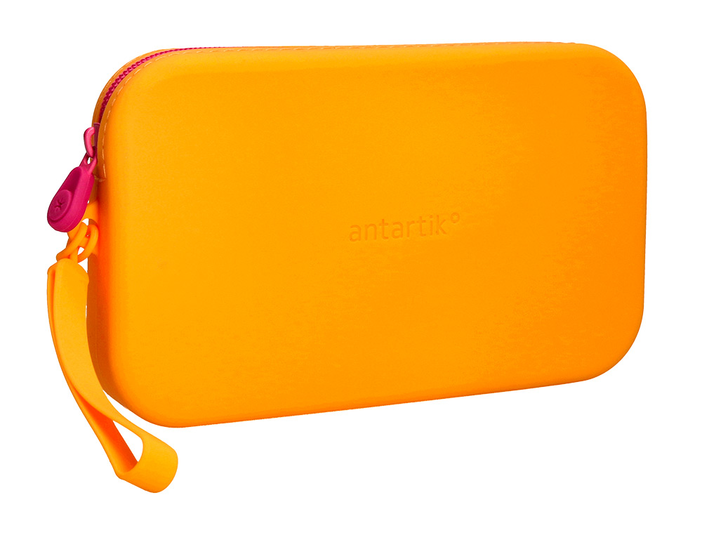 FOURRE-TOUT ANTARTIK PLAT EN SILICONE MODELE TROPICAL DIVE 190X120X25MM COLORIS ORANGE