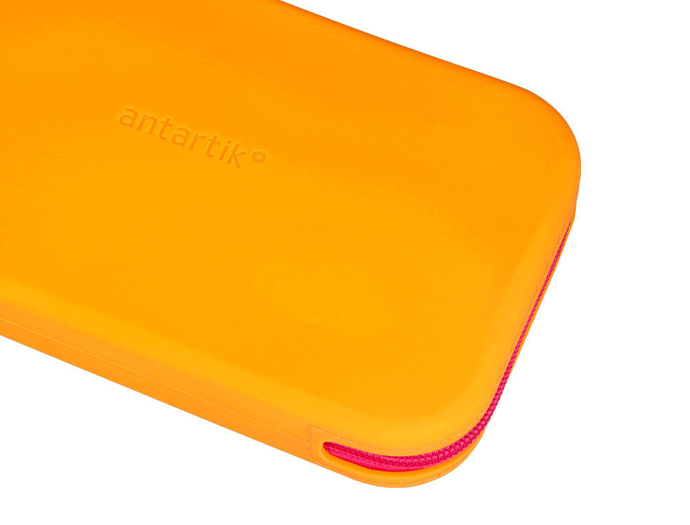 FOURRE-TOUT ANTARTIK PLAT EN SILICONE MODELE TROPICAL DIVE 190X120X25MM COLORIS ORANGE
