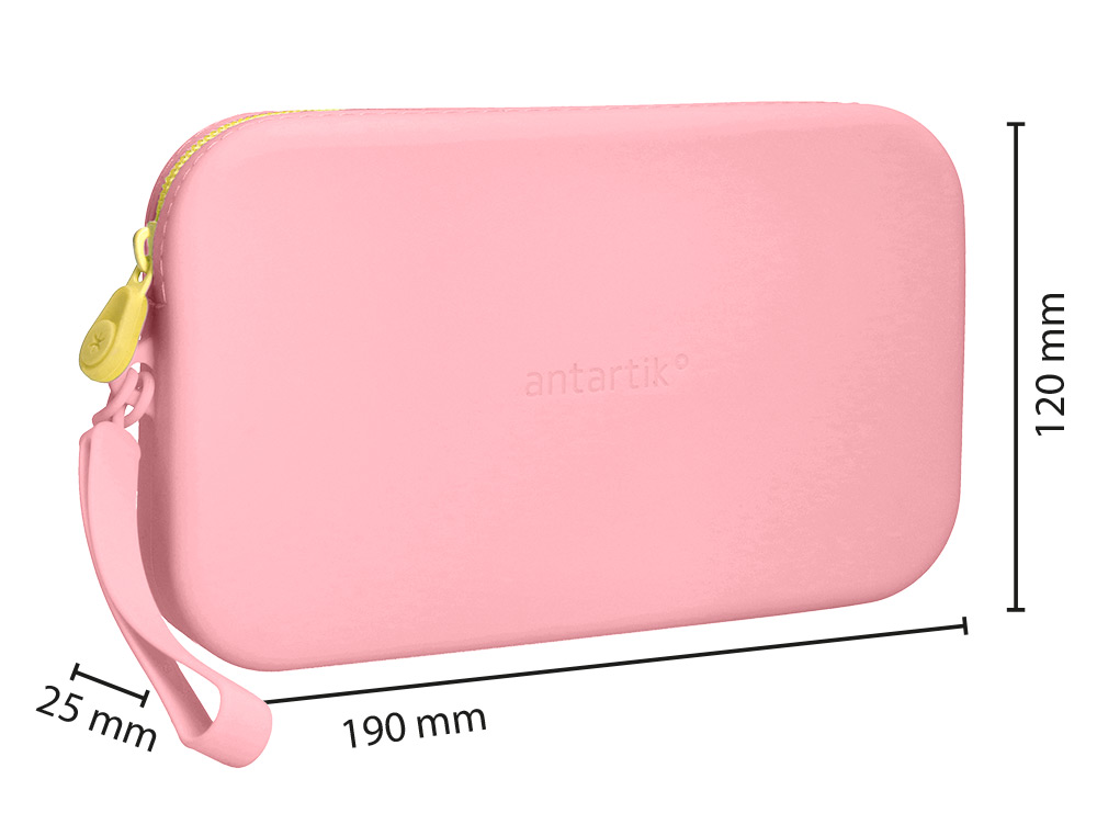 FOURRE-TOUT ANTARTIK PLAT EN SILICONE MODELE TROPICAL DIVE 190X120X25MM COLORIS ROSE