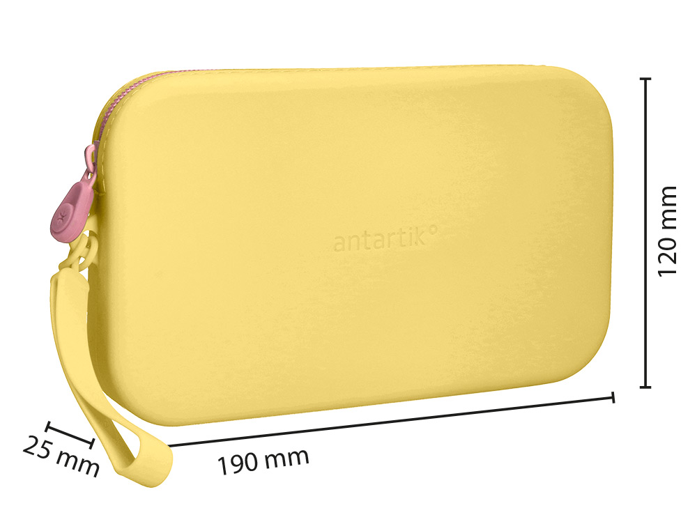 FOURRE-TOUT ANTARTIK PLAT EN SILICONE MODELE TROPICAL DIVE 190X120X25MM COLORIS JAUNE