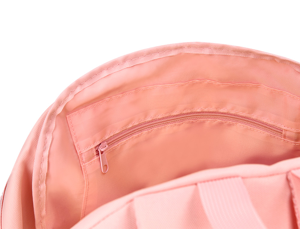 SAC A DOS LIDERPAPEL 1 COMPARTIMENT POCHE LATERALE 40X12,5X30CM COLORIS ROSE PASTEL