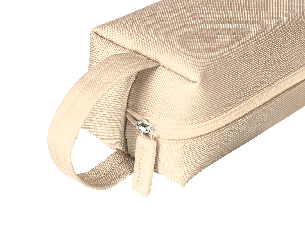 FOURRE-TOUT LIDERPAPEL 1 COMPARTIMENT AVEC ANSE 21X7CM COLORIS BEIGE