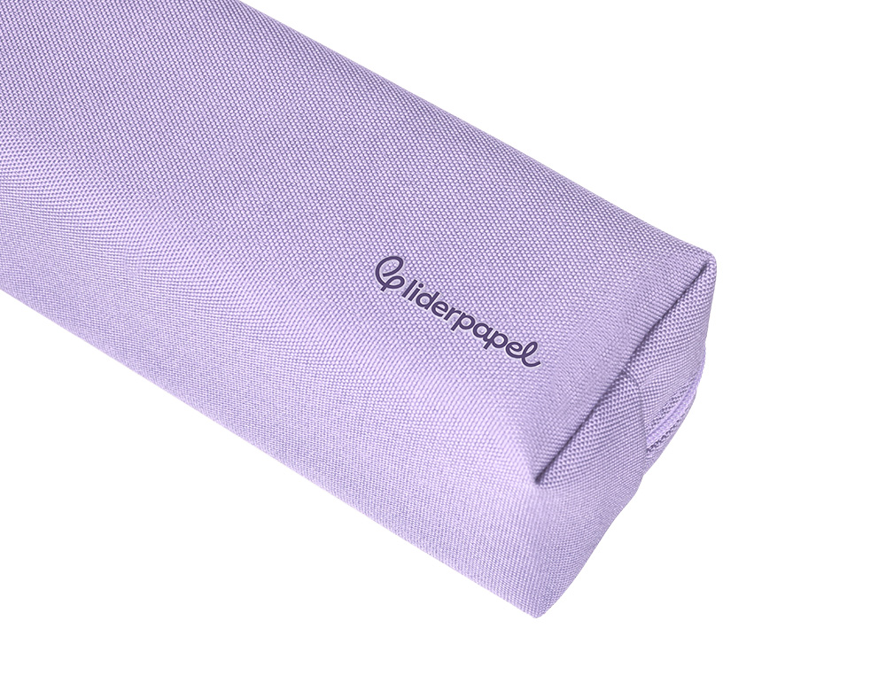 FOURRE-TOUT LIDERPAPEL 1 COMPARTIMENT AVEC ANSE 21X7CM COLORIS LILAS