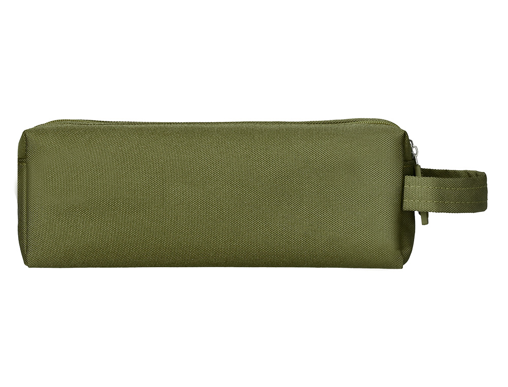 FOURRE-TOUT LIDERPAPEL RECTANGULAIRE 2 COMPARTIMENTS ANSE DE PREHENSION 21X8CM     COLORIS VERT MILITAIRE