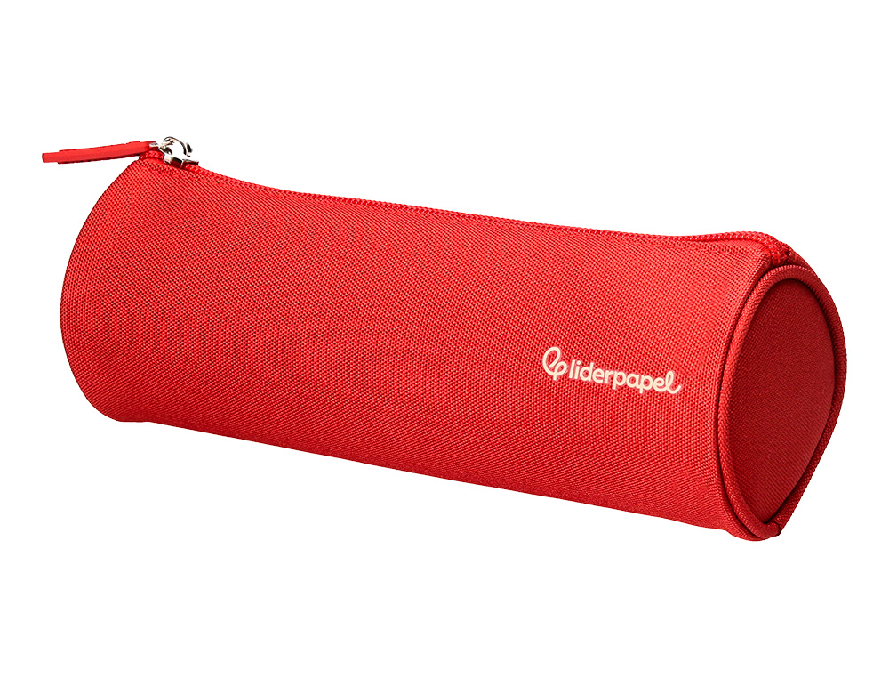 FOURRE-TOUT LIDERPAPEL ROND 21X7CM COLORIS ROUGE