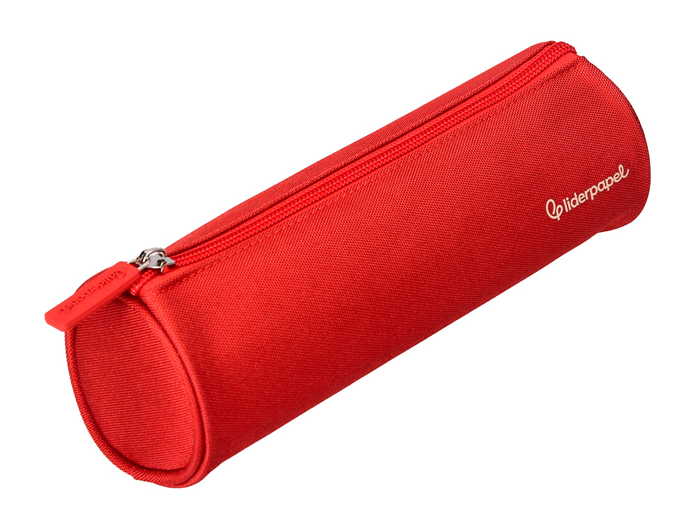 FOURRE-TOUT LIDERPAPEL ROND 21X7CM COLORIS ROUGE