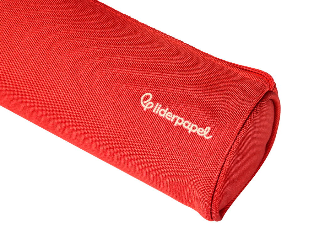 FOURRE-TOUT LIDERPAPEL ROND 21X7CM COLORIS ROUGE