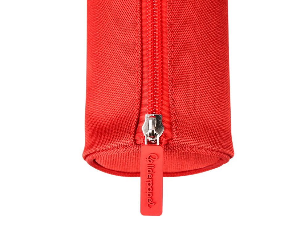 FOURRE-TOUT LIDERPAPEL ROND 21X7CM COLORIS ROUGE