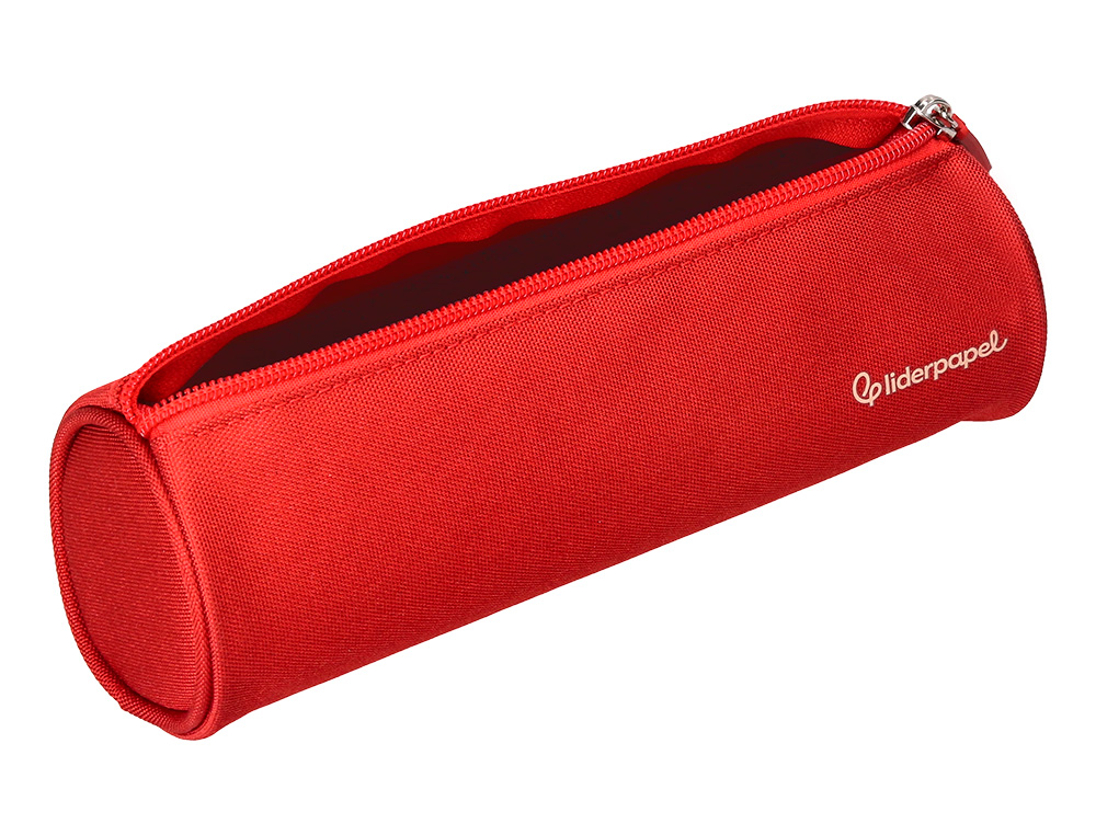 FOURRE-TOUT LIDERPAPEL ROND 21X7CM COLORIS ROUGE