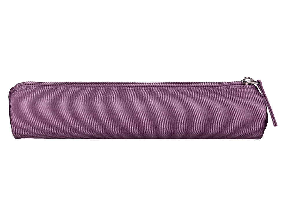 FOURRE-TOUT LIDERPAPEL ROND MINCE 22X4,5CM COLORIS MAUVE POUDRE