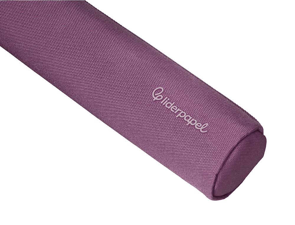 FOURRE-TOUT LIDERPAPEL ROND MINCE 22X4,5CM COLORIS MAUVE POUDRE