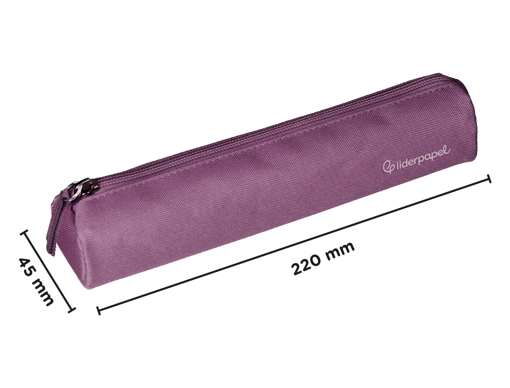 FOURRE-TOUT LIDERPAPEL ROND MINCE 22X4,5CM COLORIS MAUVE POUDRE