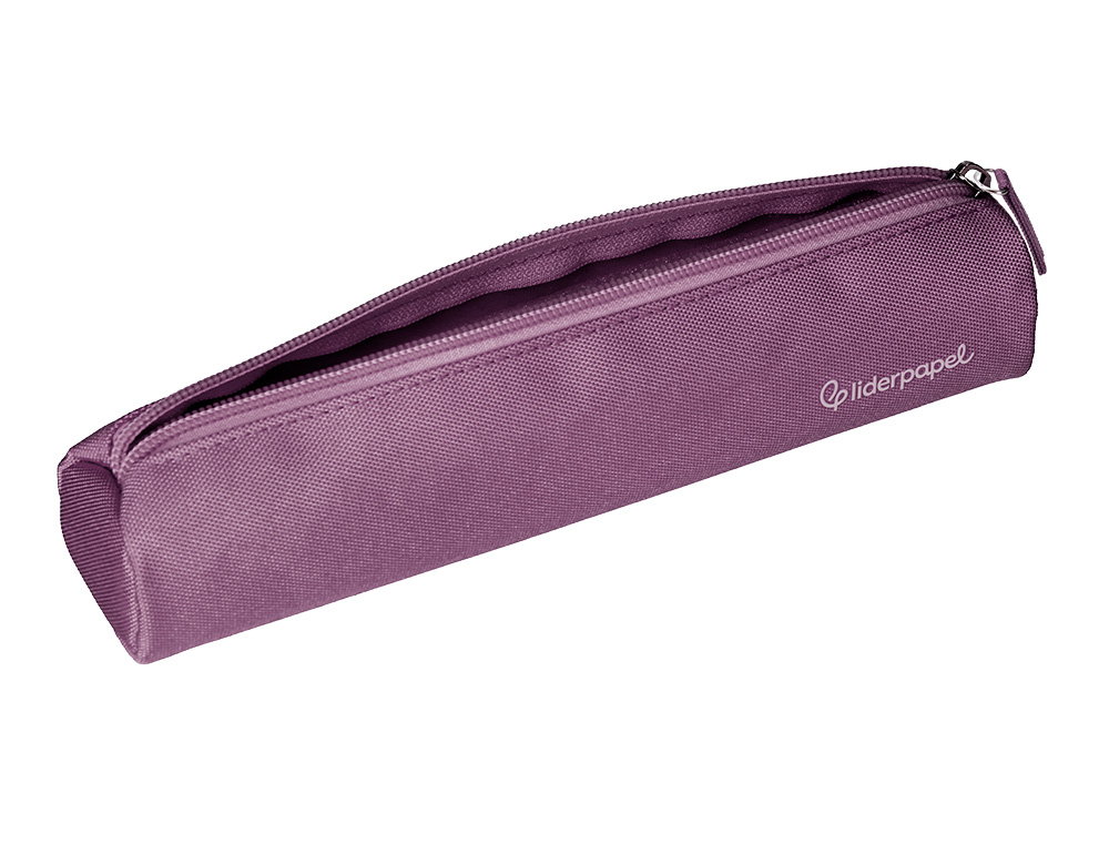 FOURRE-TOUT LIDERPAPEL ROND MINCE 22X4,5CM COLORIS MAUVE POUDRE