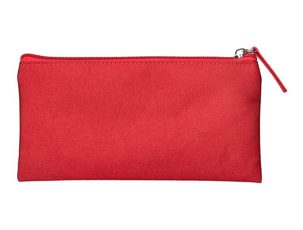 FOURRE-TOUT LIDERPAPEL PLAT 1 COMPARTIMENT 20X10CM COLORIS ROUGE