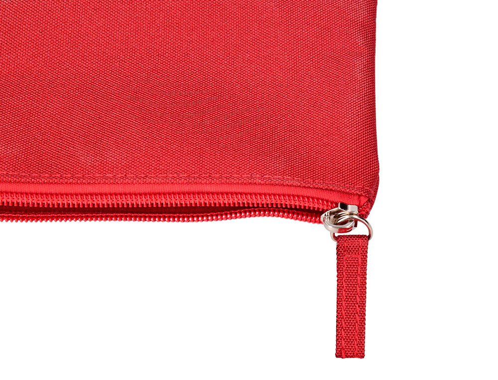FOURRE-TOUT LIDERPAPEL PLAT 1 COMPARTIMENT 20X10CM COLORIS ROUGE