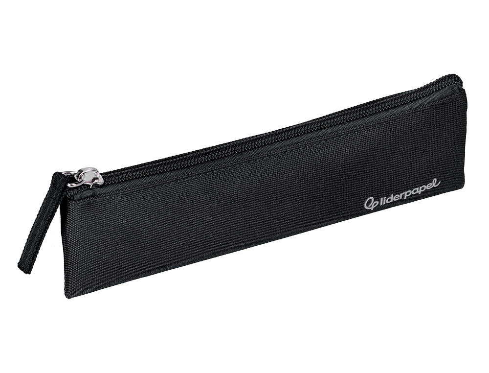 FOURRE-TOUT LIDERPAPEL PLAT MINCE 1 COMPARTIMENT 20X6CM   COLORIS NOIR