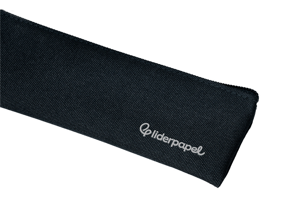 FOURRE-TOUT LIDERPAPEL PLAT MINCE 1 COMPARTIMENT 20X6CM   COLORIS NOIR