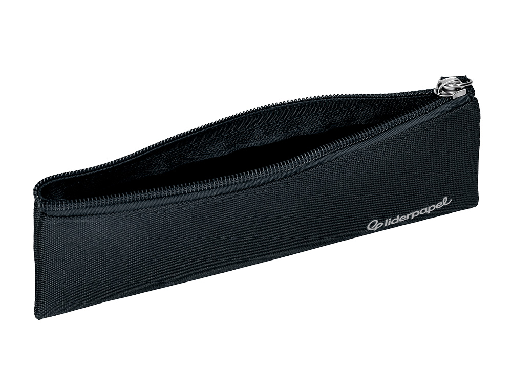 FOURRE-TOUT LIDERPAPEL PLAT MINCE 1 COMPARTIMENT 20X6CM   COLORIS NOIR