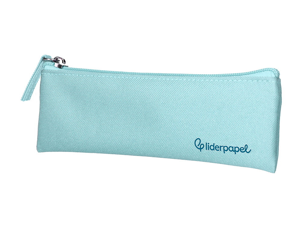 FOURRE-TOUT LIDERPAPEL PLAT MINCE 1 COMPARTIMENT 20X6CM   COLORIS BLEU CELESTE
