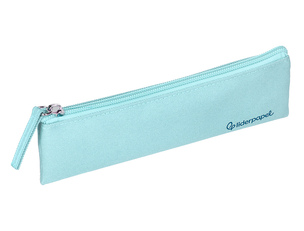 FOURRE-TOUT LIDERPAPEL PLAT MINCE 1 COMPARTIMENT 20X6CM   COLORIS BLEU CELESTE