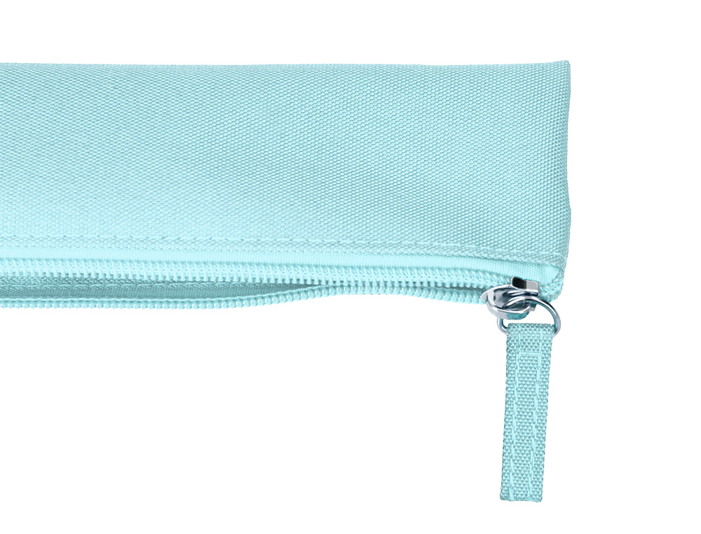 FOURRE-TOUT LIDERPAPEL PLAT MINCE 1 COMPARTIMENT 20X6CM   COLORIS BLEU CELESTE