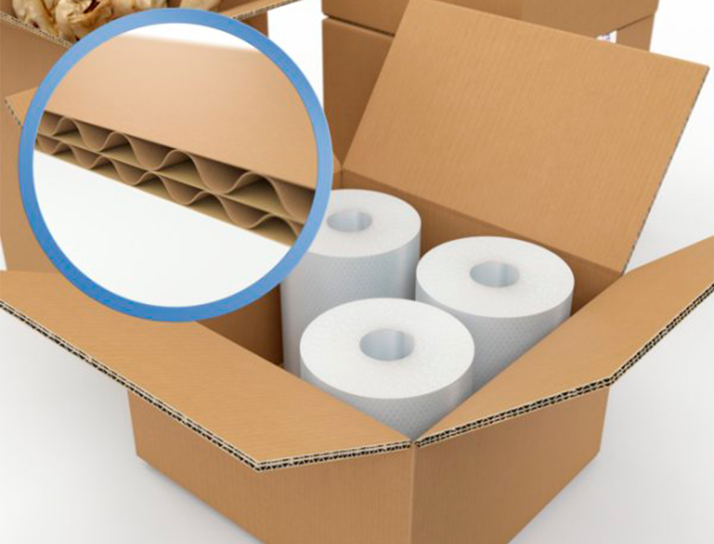 CAISSE AMERICAINE Q-CONNECT ULTRA-RESISTANTE CARTON       RECYCLE DOUBLE CANNELURE 7MM  172X217X110MM