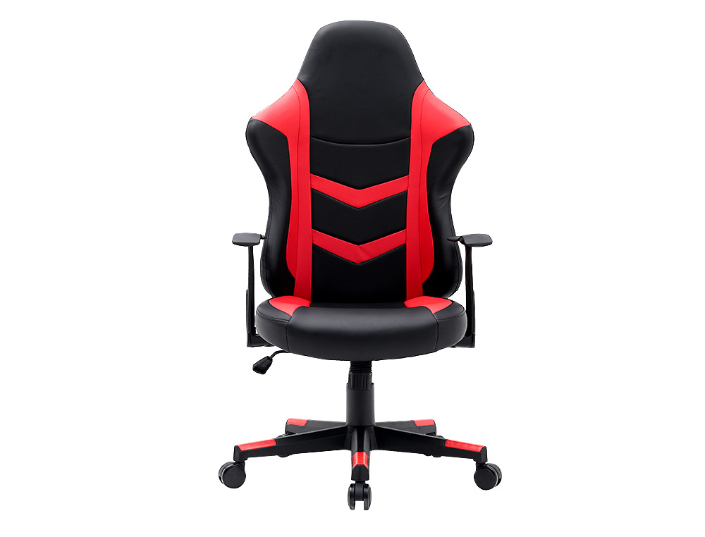 CHAISE GAMING Q-CONNECT ORVIETO SIMIL CUIR BASE METALLIQUE HAUT MAX 1200 LARG 500 PROF 510MM ROUES PREMIUM NOIR-ROUGE