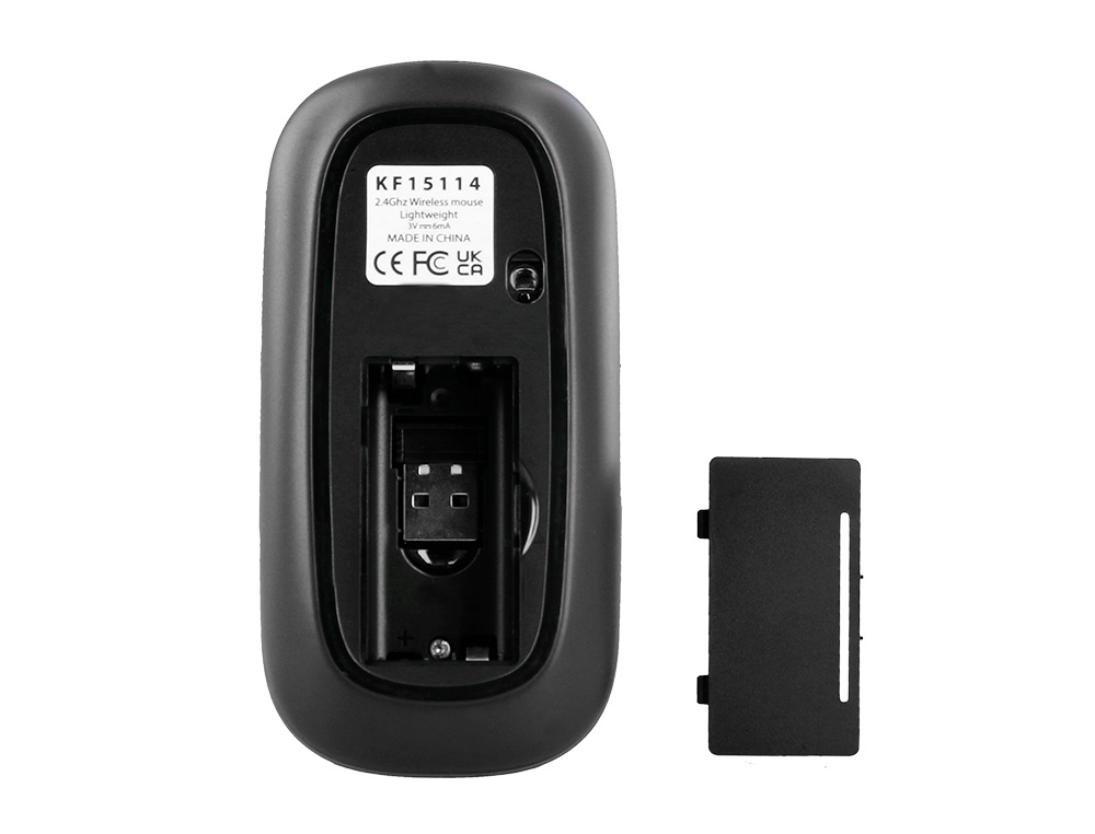 SOURIS Q-CONNECT OPTIQUE SANS FIL SILENCIEUX DPI 800/1200/1600 PILES AAA COLORIS NOIR