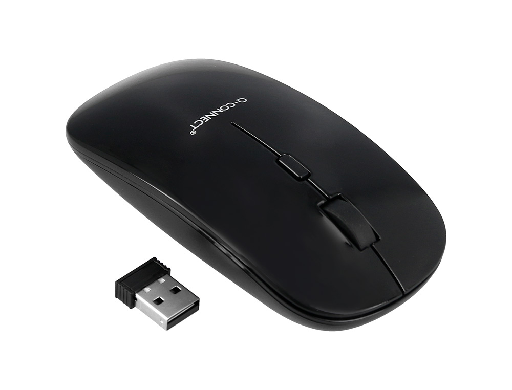 SOURIS Q-CONNECT OPTIQUE SANS FIL SILENCIEUX DPI 800/1200/1600 PILES AAA COLORIS NOIR