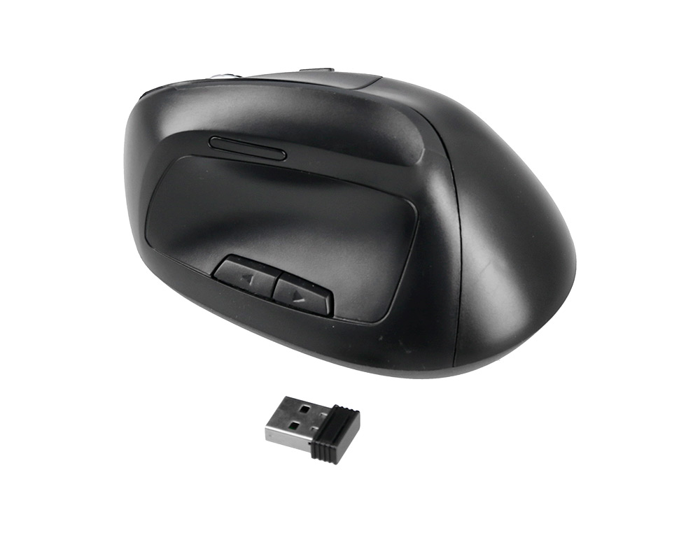 SOURIS Q-CONNECT OPTIQUE SANS FIL ERGONOMIQUE VERTICAL DPI  800/1200/1600 BATTERIE        RECHARGEABLE COLORIS NOIR