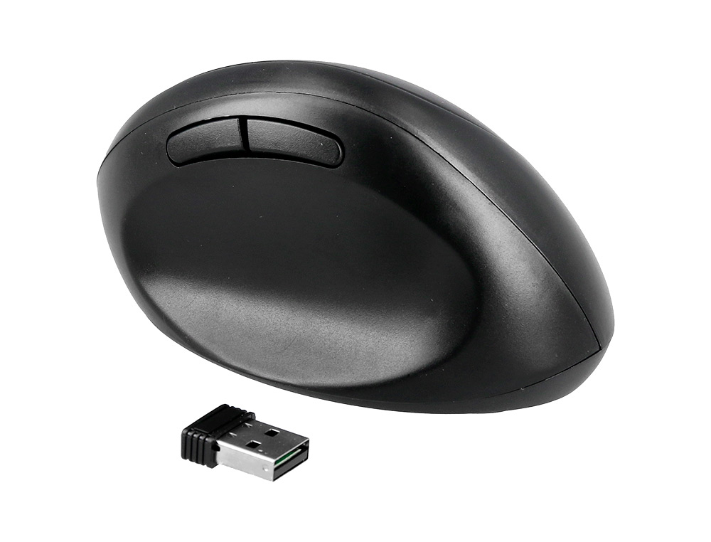 SOURIS Q-CONNECT OPTIQUE SANS FIL ERGONOMIQUE VERTICAL DPI  800/1200/1600 PILES AA        COLORIS NOIR
