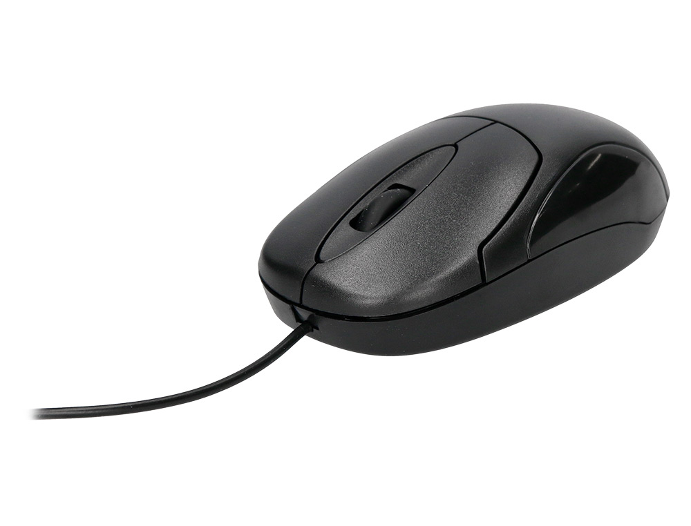 SOURIS FILAIRE Q-CONNECT MOLETTE 2 BOUTONS PORT USB ADAPTATEUR PS/2 COLORIS NOIR