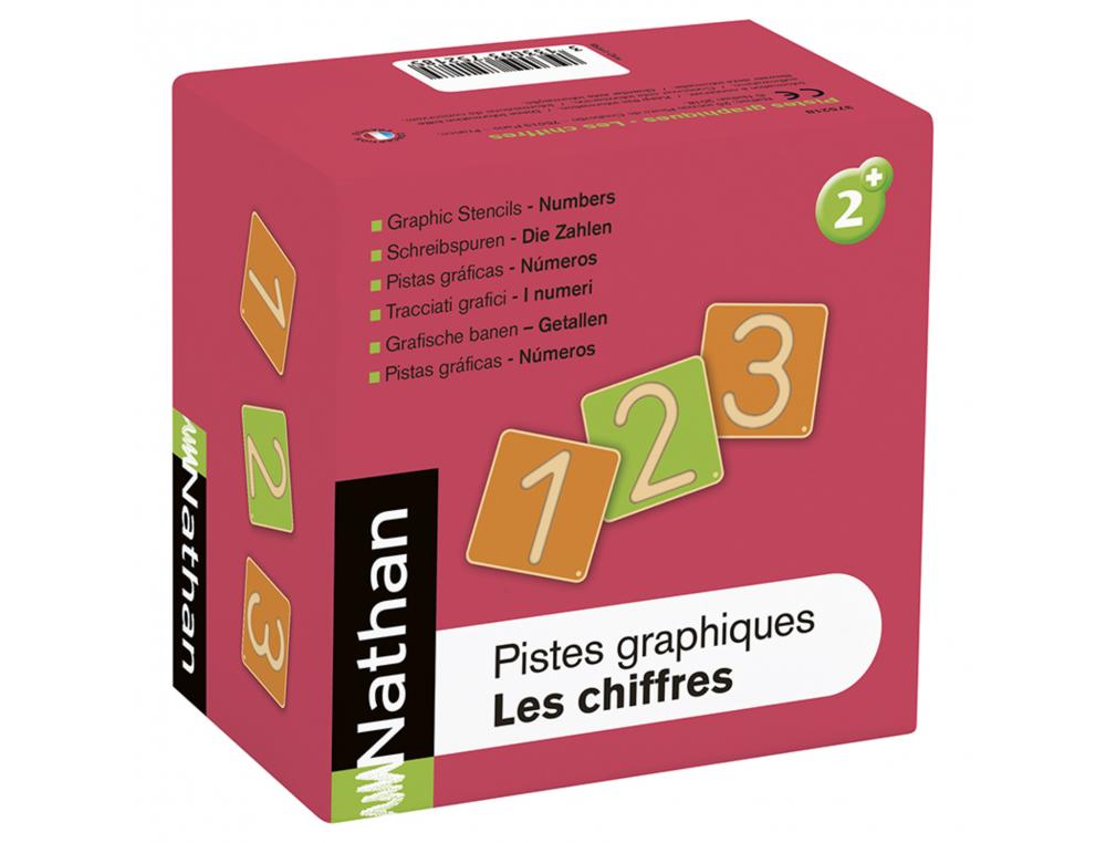 PISTE GRAPHIQUE LETTRES ET CHIFFRES NATHAN NOMBRES