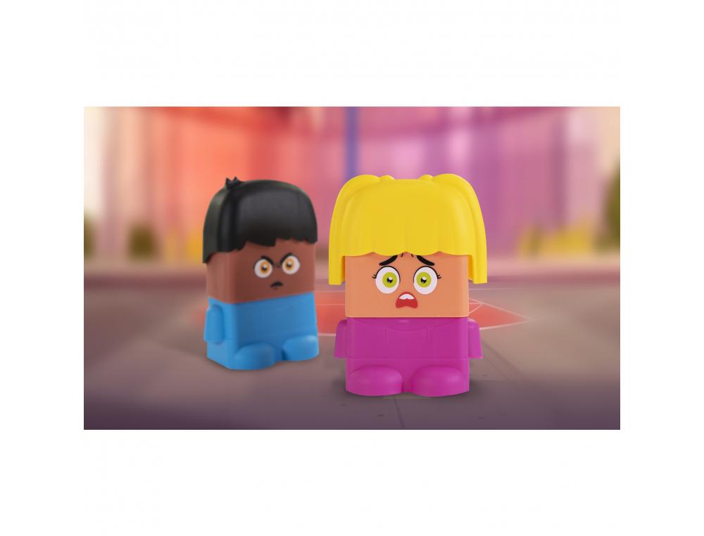 EMOTIBLOCKS PREMIERES EMOTIONS MINILAND 100         COMBINAISONS POSSIBLES        INTERET PEDAGOGIQUE 18 PIECES