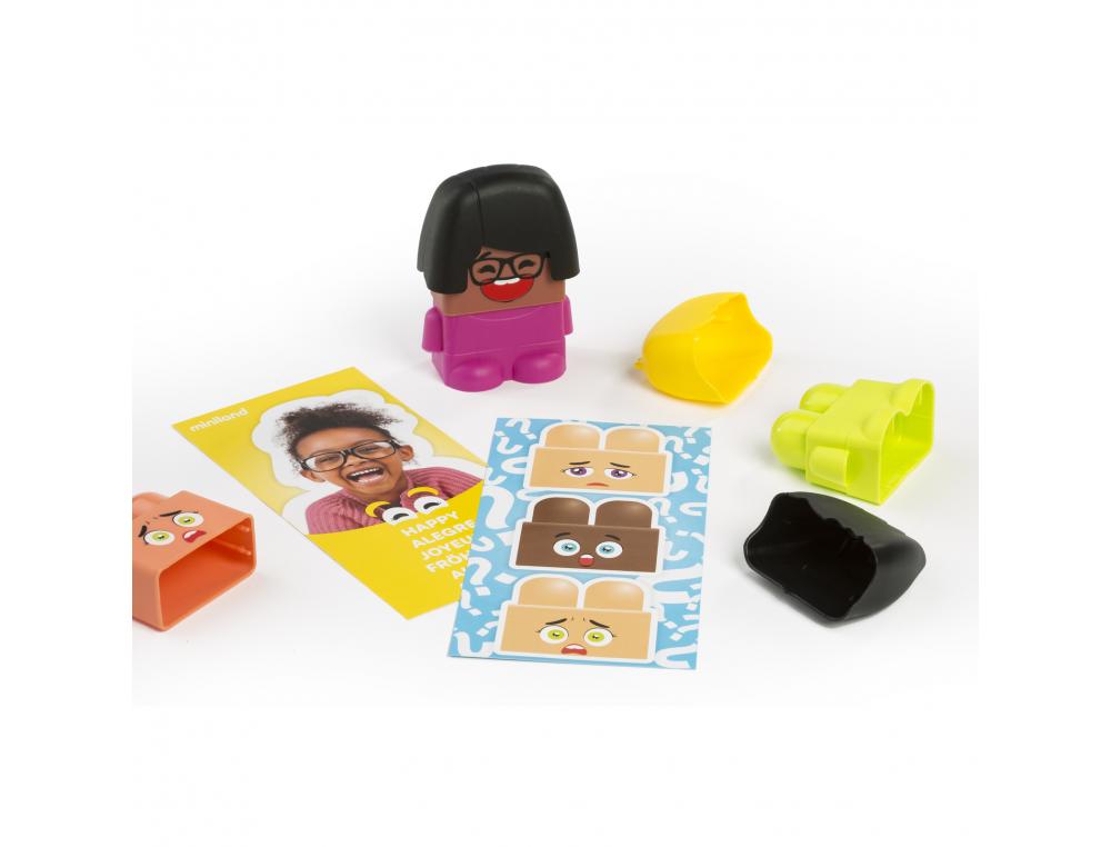EMOTIBLOCKS PREMIERES EMOTIONS MINILAND 100         COMBINAISONS POSSIBLES        INTERET PEDAGOGIQUE 18 PIECES