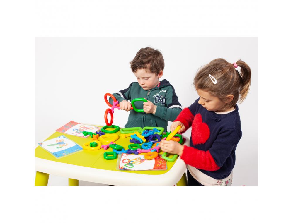 ATELIER CLIPS LAP JEU DE CONSTRCUTION CREATION DE      VEHICULES PERSONNAGES O       ANIMAUX COLORES 50 CLIPS 12