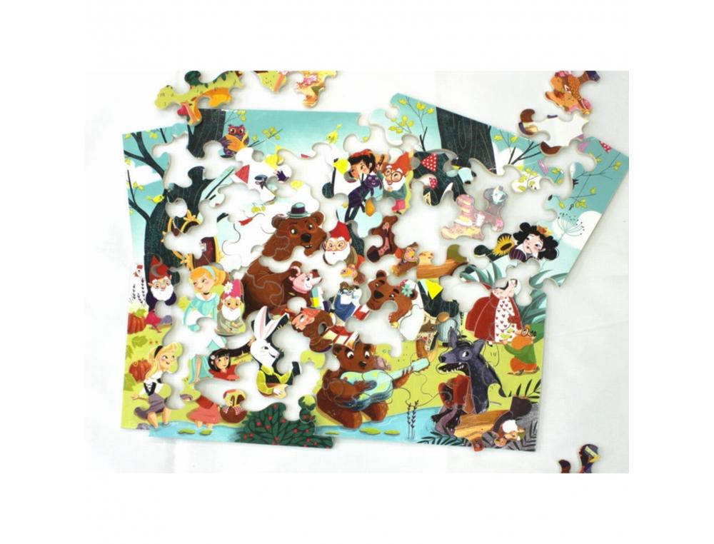 PUZZLE EN BOIS SANS CADRE WILSON JEUX IL ETAIT UNE FOIS THEME CONTES ET LEGENDES 50 PIECES