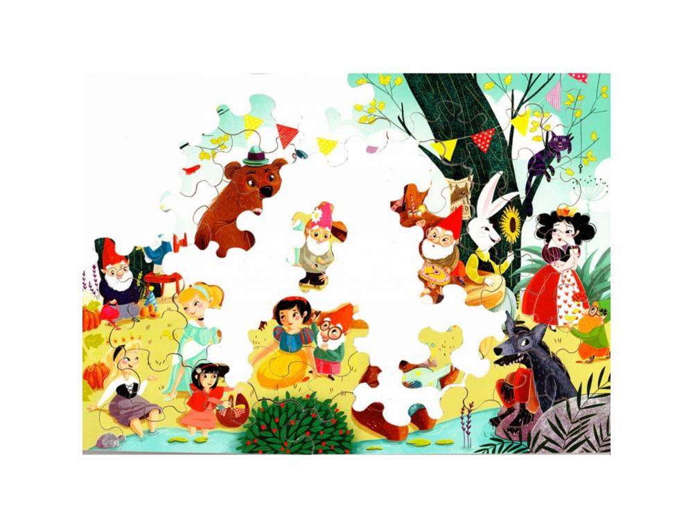 PUZZLE EN BOIS SANS CADRE WILSON JEUX IL ETAIT UNE FOIS THEME CONTES ET LEGENDES 50 PIECES