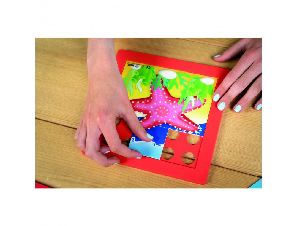 PUZZLES SOUPLES AVEC CADRE ROLF LES ANIMAUX MARINS 6 PUZZLES DE 9 PIECES
