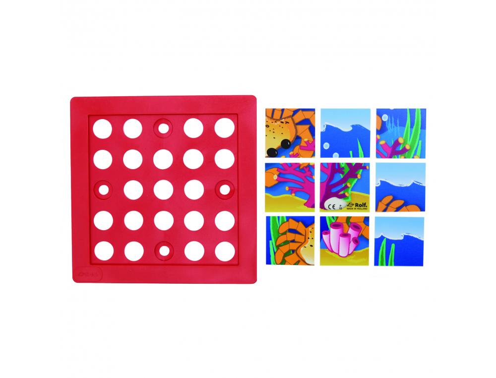 PUZZLES SOUPLES AVEC CADRE ROLF LES ANIMAUX MARINS 6 PUZZLES DE 9 PIECES